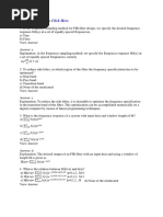 MCQ On Digital Signal Processing