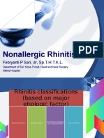 Nonallergic Rhinitis: Febryanti P Sari, DR, SP.T.H.T.K.L