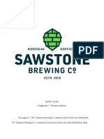 Sawstone Brewing Co. Business Analysis Example #3