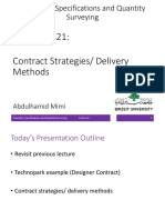 Lecture 5 Contract Strategies PDF