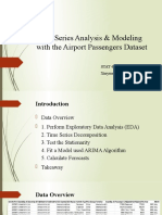 Time Series Analysis & Modeling With The Airport Passengers Dataset