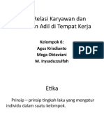 Etika, Relasi Karyawan Dan Perlakuan Adil Di Tempat Kerja