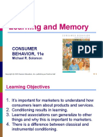 6 Learning and Memory: Consumer Behavior, 11E