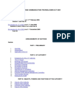 ICT Act 2001 Summary