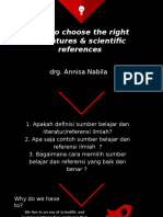 How To Choose The Right Literatures & Scientific References