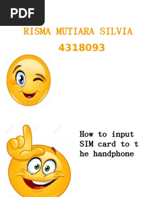 Input sim card