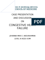 Congestive Heart Failure Case Presentation
