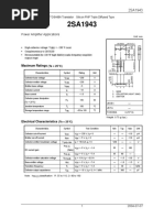 Power Amplifier Applications: Maximum Ratings