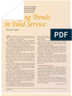 Emerging Trends in Food Service