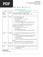 Healthy Diet Plan: Meal Time Food Option With Quantity