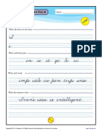 Cursive Practice Page I