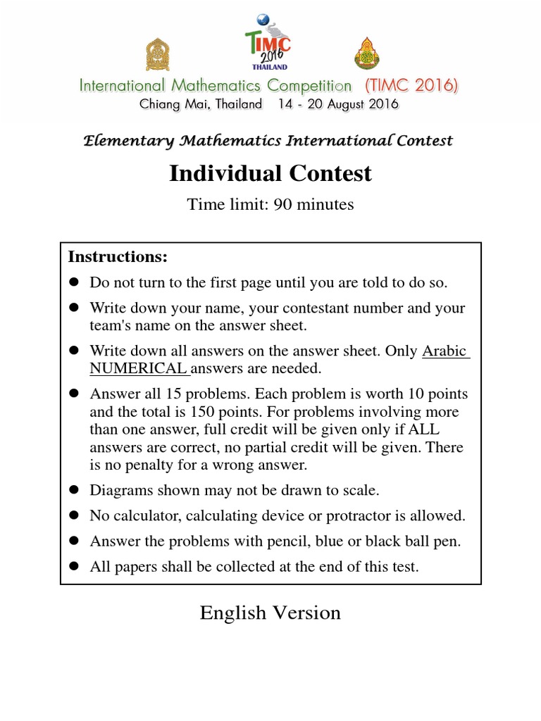 Individual Imc 2016 Pdf Pdf Numbers Area