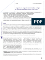 Nutritional Status of Prepregnant and Pregnant Women Residing in Bogor District Indonesia A Crosssectional Dietary and Nutrient Intake Study