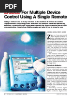 Zigbee: For Multiple Device Control Using A Single Remote