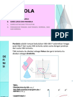 Parabola I - Materi