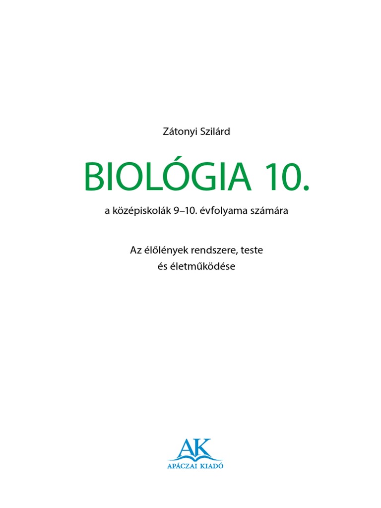Fogyás definíció biológia - A biokémia és molekuláris biológia alapjai | Digitális Tankönyvtár