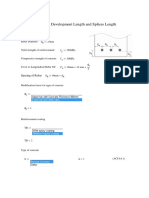 Development Length and Splices Length