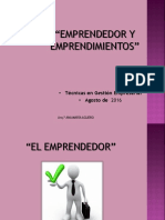 Clase 1 - Emprendedor Emprendimientos