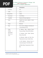 The Islamia College of Science & Commerce, Srinagar - J &K Department of Computer Applica Tions