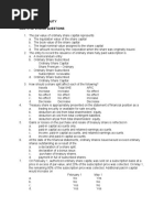 Shareholder'S Equity Multiple Choice Questions