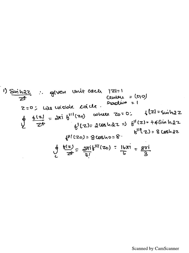 Complex Integration Notes , UNIT- IV COMPLEX INTEGRATION – DSWM