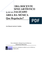 Carreira Docente EAE Música Que Regulação-TextoFinal PDF