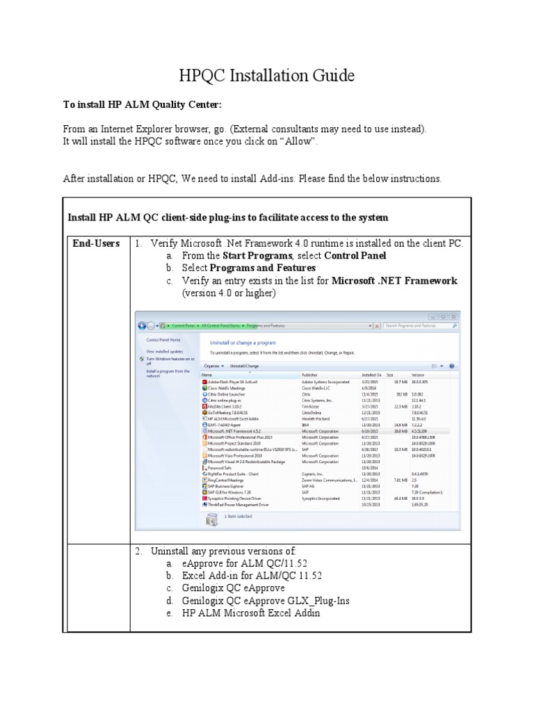 HPQC Installation and Setup Guide | PDF