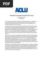 Aclu White Paper - Contact Tracing Principles