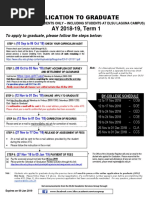 USP Graduation Application Guide | PDF
