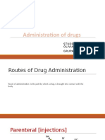 Administration of Drugs: Studenta:Vornices Olivia Grupa: F1903
