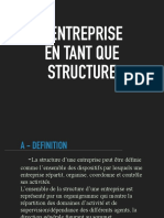 Structure de L'entreprise