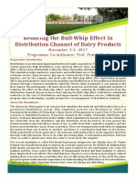 Reducing The Bull-Whip Effect in Distribution Channel of Dairy Products