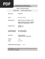 Module Title: Systems Administration 1: Maths and Computing