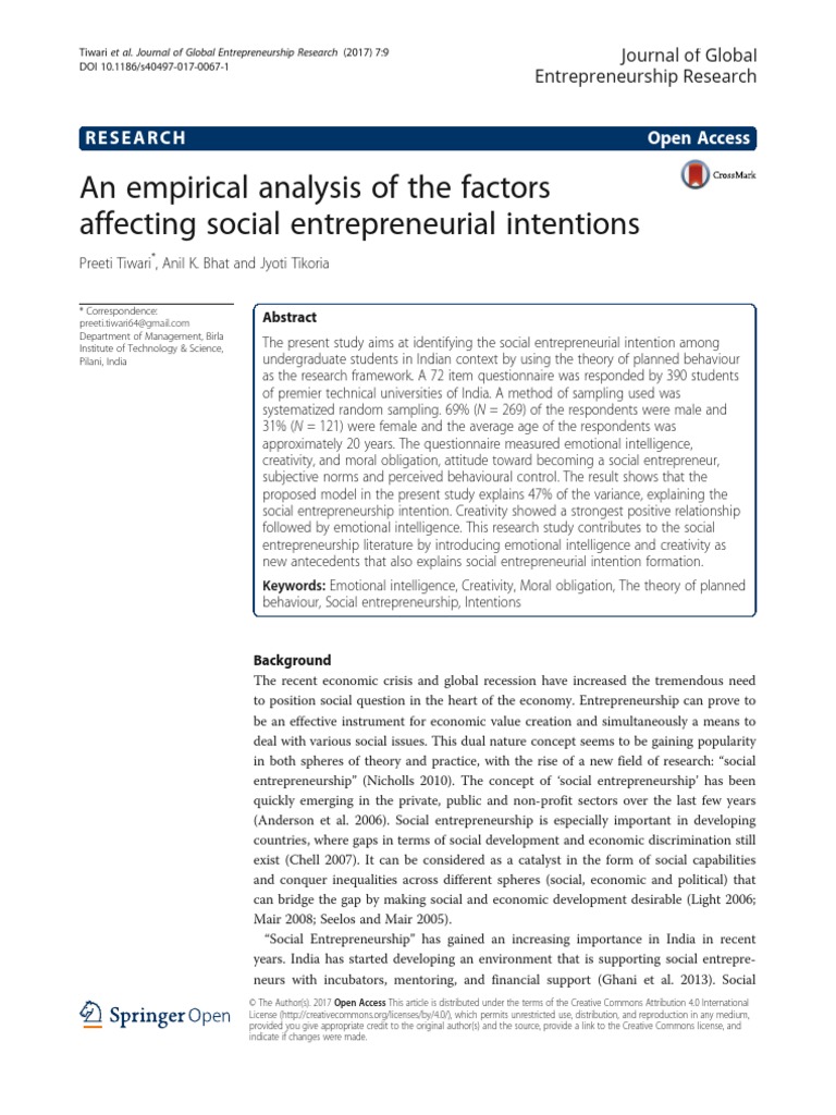 An Empirical Analysis of The Factors Affecting Soc PDF | PDF ...