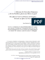 El Tribunal Africano de Derechos Humanos y de Los Pueblos Hacia Un África en Paz