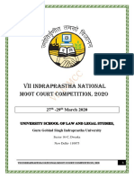 Indraprastha National Moot Court Competition, 2020: 27 - 29 March 2020