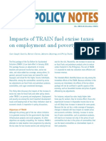 Impacts of TRAIN Fuel Excise Taxes On Employment and Poverty