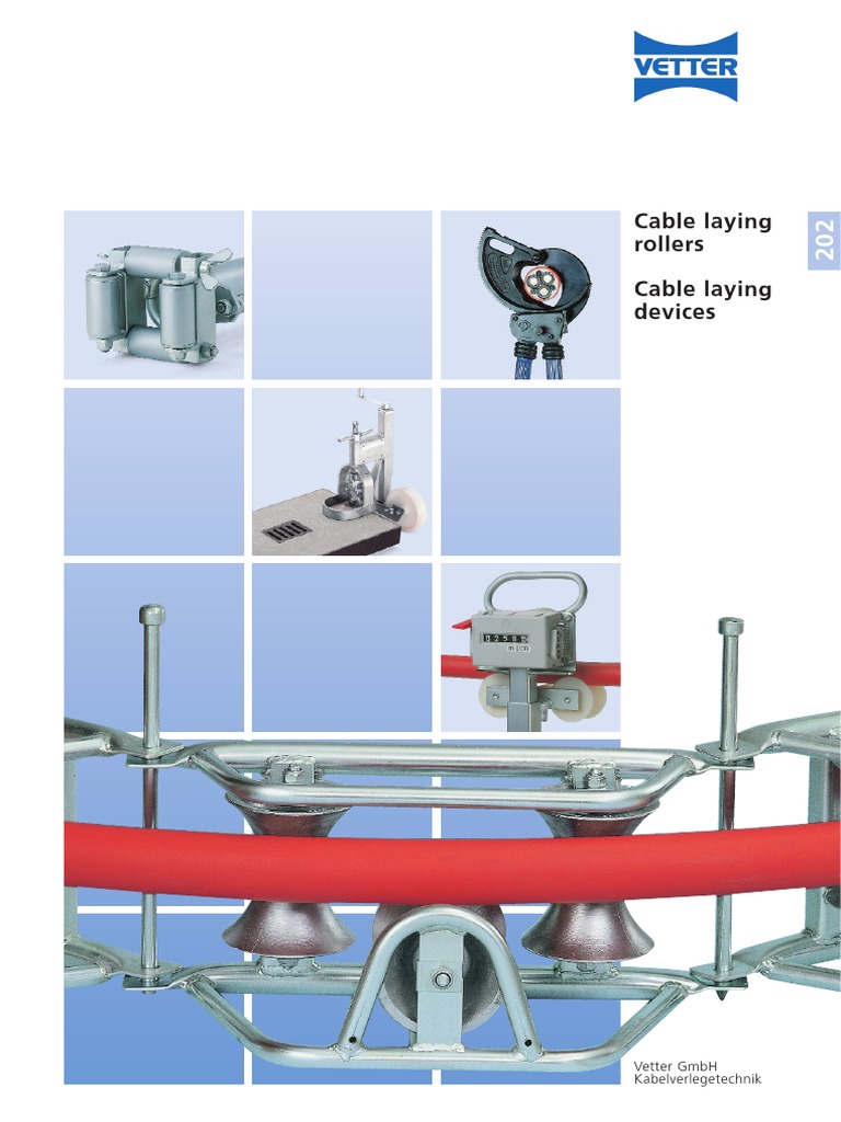 202 Cable Laying Rollers and Cable Laying Tools, PDF, Bearing  (Mechanical)