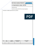 Inspection Characteristic: Inspection of Galvanization Coating - ISO1461