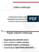 Predavanje IX Tržišne Institucije PDF