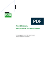 D66 Noord-Brabant Verkiezingsprogramma 2011-2015