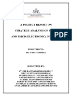 A Project Report On Strategy Analysis of FMCG and FMCD (Electronic) Industry