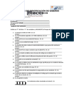 Identificación de saberes previos técnicos sobre electricidad