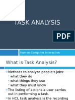Task Analysis: Human-Computer Interaction
