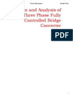 Operation and Analysis of The Three Phase Fully Controlled Bridge Converter
