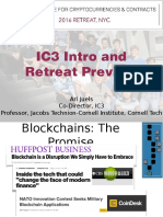 IC3 Intro and Retreat Preview: Ari Juels Co-Director, IC3 Professor, Jacobs Technion-Cornell Institute, Cornell Tech