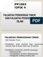 Tajuk 3b - FALSAFAH PENDIDIKAN TIMUR DAN ISLAM