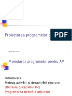 Proiectarea programelor pentru AP (continuare)