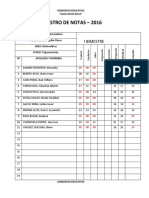 Registro Del Segundo Bimestre S.M.R 2016 ELIO