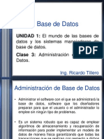 Clase 3 Base de Datos 2020-I
